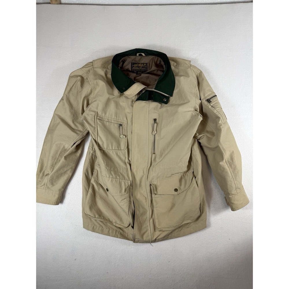 Vintage Eddie Bauer Outdoor Outfitter Field Jacket Mens L Tan Canvas Utility